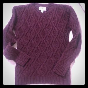RUBY MOON Med Cableknit Crewneck Sweater m warm